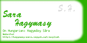 sara hagymasy business card